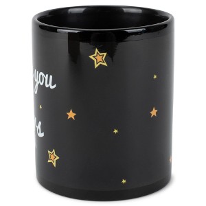 Elanze Designs I Love You to the Stars and Back 11 Ounce Black Ceramic Coffee Mug - 1 of 2