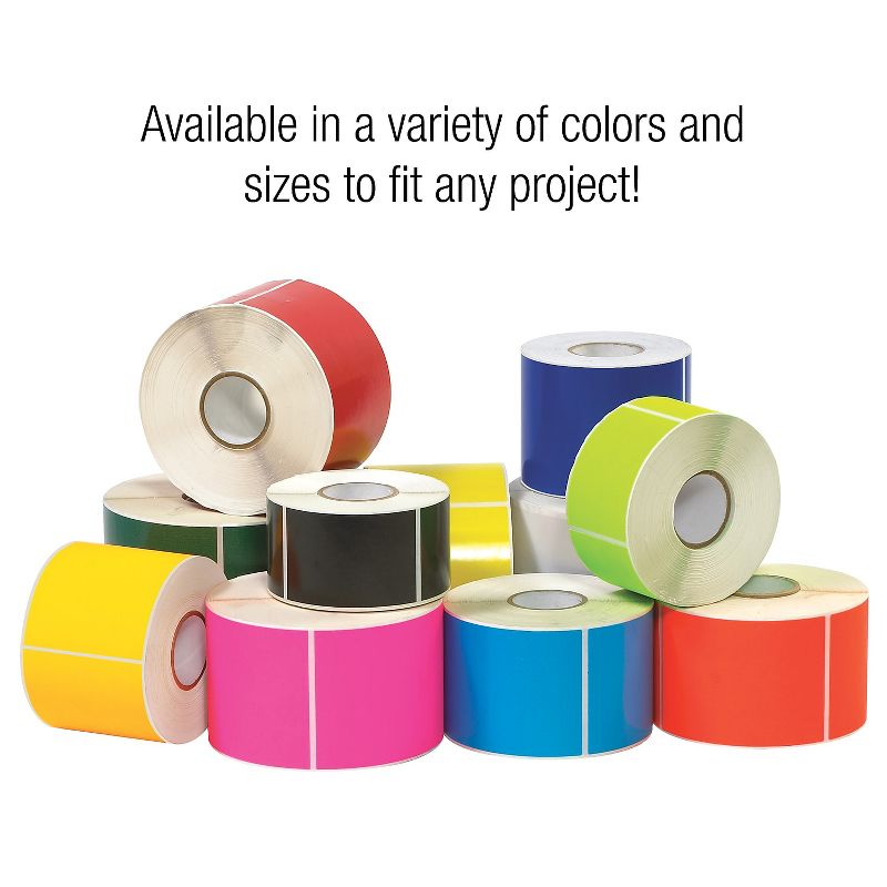 Tape Logic Inventory Rectangle Labels 3" x 4" Fluorescent Yellow 500/Roll DL631L, 3 of 6