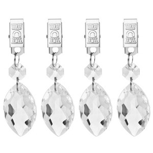 Unique Bargains Metal Outdoor Garden Decorative Tablecloth Weight Clips 4 Pcs - 1 of 4