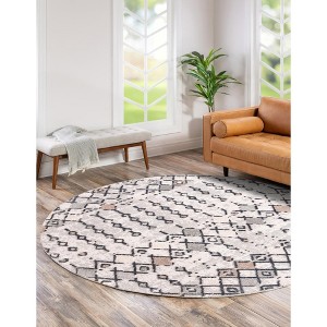 Unique Loom    Cherokee Clemson Area Rug - 1 of 4