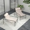 Costway Patio Sling Lounge Chair with Removable Headrest Pillow Breathable Seat Balcony - 2 of 4