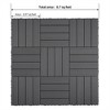 OUTSUPPLY 9 PCS Wood-Plastic Interlocking Deck Tiles, 11.8"x11.8" Waterproof DIY Flooring for Indoor/Outdoor Use - 3 of 4