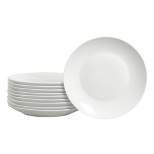 8.3" 10pk Porcelain Round Catering Coupe Salad Plates White - Tabletops Gallery