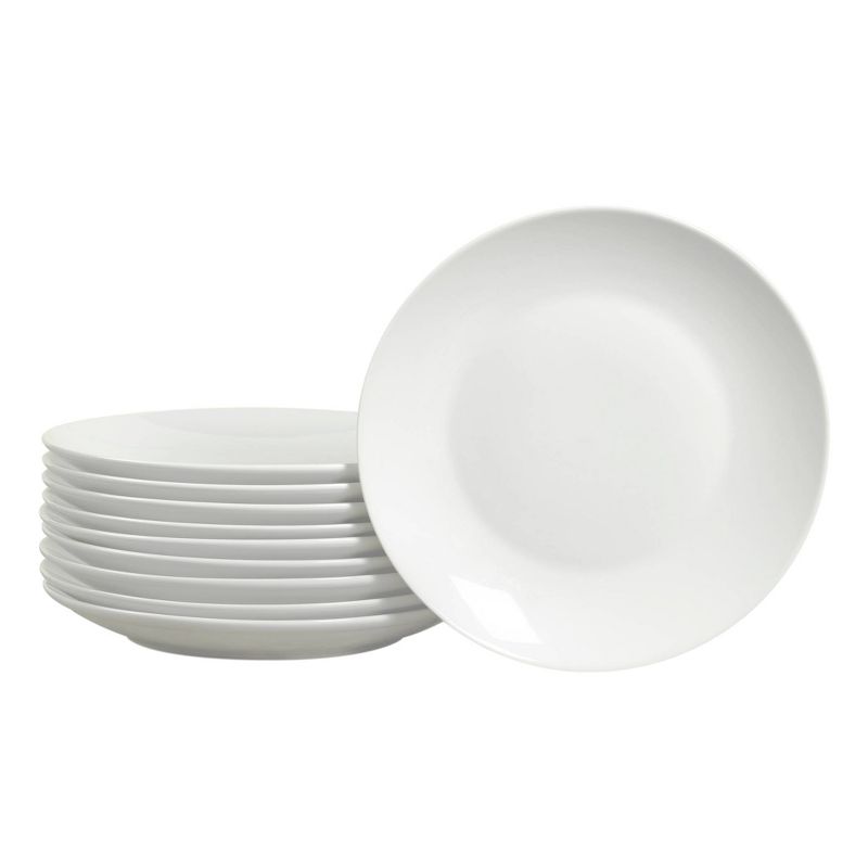 8.3&#34; 10pk Porcelain Round Catering Coupe Salad Plates White - Tabletops Gallery, 1 of 4