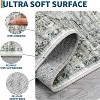 Coucheta Vintage Washable Runner Rug , Non-Slip Floral Carpet for Entryway & Hallway, Low Pile Oriental Prin(Multiple Sizes and Colors) - 3 of 4