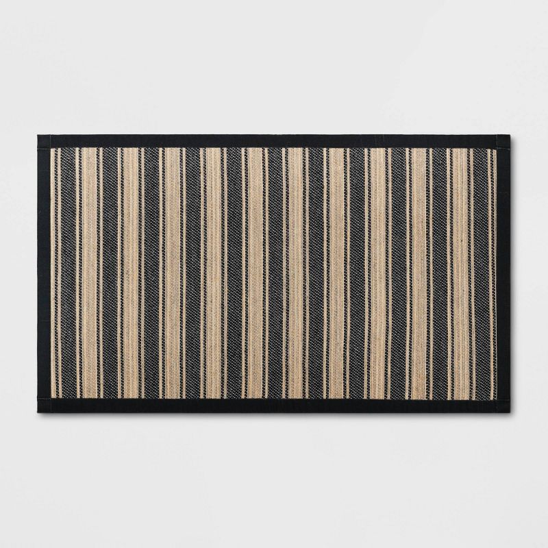 Vintage Striped Rug Black/Brown - Threshold™, 1 of 12