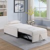 SKRAN Convertible Sleeper Couch Chair, Pull Out Sofa Bed Tufted Plush Seat with Backrest and Pillow for Bedroom, Living Room and Small Space - 2 of 4