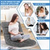 BestMassage Floor Chair Multi-Angle Floor Seating Reading Chair Gaming Chair with Adjustable Back Support, Grey - 3 of 4