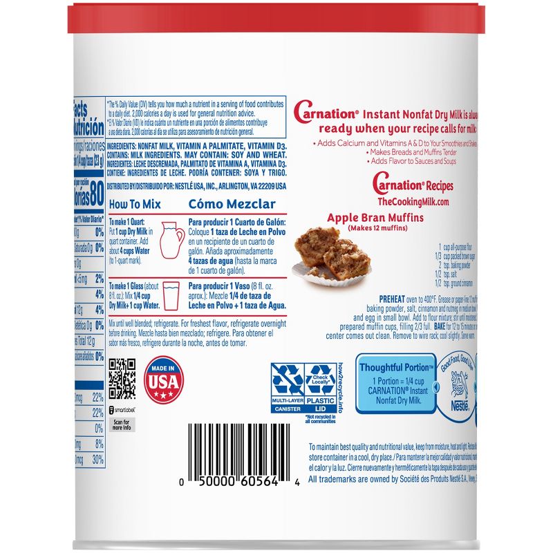 Nestle Carnation Instant Nonfat Dry Milk - 9.6oz, 2 of 9