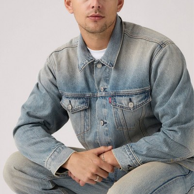 Мужские куртки Levi's Men's Wherever You Are Relaxed Fit Trucker Jacket - Medium Wash M — фото 2