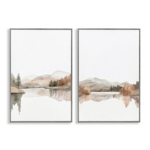 Stupell Industries Softly Flowing Landscape 2pc Framed Giclee Art Set - 1 of 4