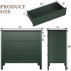 Heynemo 3 Drawer Dresser, Painted 30 Inch Tall Wood Nightstand with Storage, Wide Modern Chest of Drawers with Ball Bearing Slide - 2 of 4