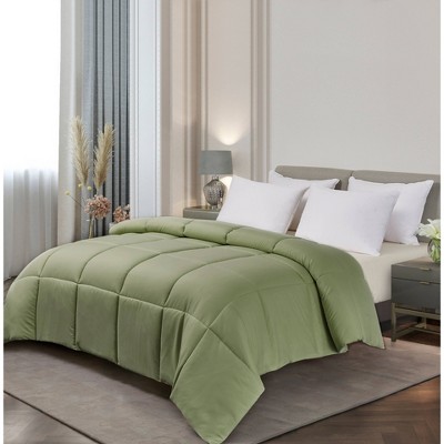 Microfiber Down Alternative Comforter full queen Sage Target