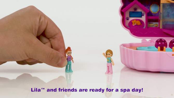 Polly Pocket Groom &#38; Glam Poodle Compact Playset, 2 of 8, play video