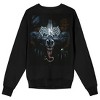 Marvel Universe Publishing Art Archive Venom Wall Crawling Crew Neck Long Sleeve Black Adult Sweatshirt - 2 of 4
