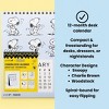 Yoobi Peanuts 6"x7.5" Desk Calendar 12 Months Snoopy Dance - 2 of 4