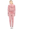 Women's 2 Piece Velour Tracksuit Set - White Mark - 4 of 4