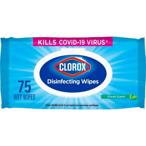 Clorox Disinfecting Wipes Value Pack, Household Essentials, 75 Count (Pack  of 3)(Package May Vary)