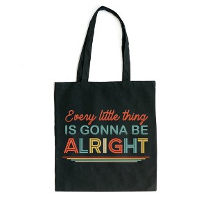 City Creek Prints Every Little Thing Colorful Canvas Tote Bag - 15x16 - Black - 1 of 2