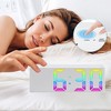 Unique Bargains Plastic Digital Corded Adjustable Electric Alarm Clock 6.3 x 2.4 x 1 Inches - 3 of 4
