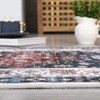 Washable Carpet, Vintage Distressed, Non-Slip, Non-Shedding Backing, Floor Cover, Soft, Short Pile, Foldable, Floral Badge Print Decorative Carpet - 3 of 4