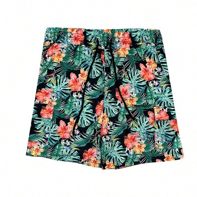 Mens Quick Dry Bathing Suits For Swimming - Flowers