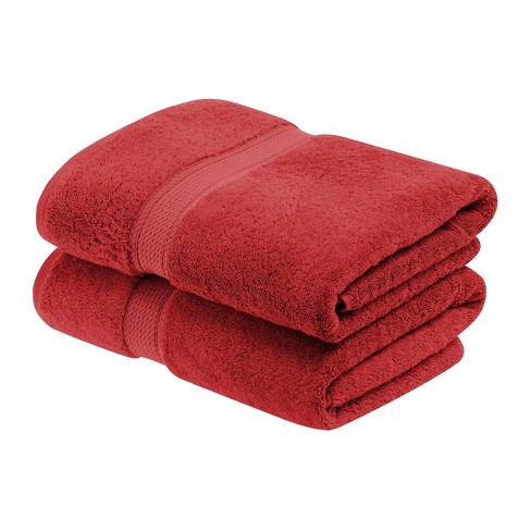 Luxury Cotton Heavyweight Ultra plush Bath Towel Set Of 2 Red Blue Nile Mills Target