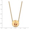 Black Bow Jewelry 14k Yellow Gold Plated Sterling Silver Alpha Chi Omega Greek Life Necklace 18 Inch - image 3 of 4