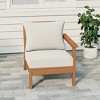 WestinTrends  Avalon Outdoor Patio HDPE Right Arm Facing Sectional Corner Club Chair with Patio Cushions - 2 of 4