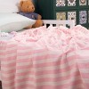 Cotton Cable Knit Stripe Baby Blanket, Super Soft Toddler Blanket, 30 × 40 Inches - NTBAY - 4 of 4