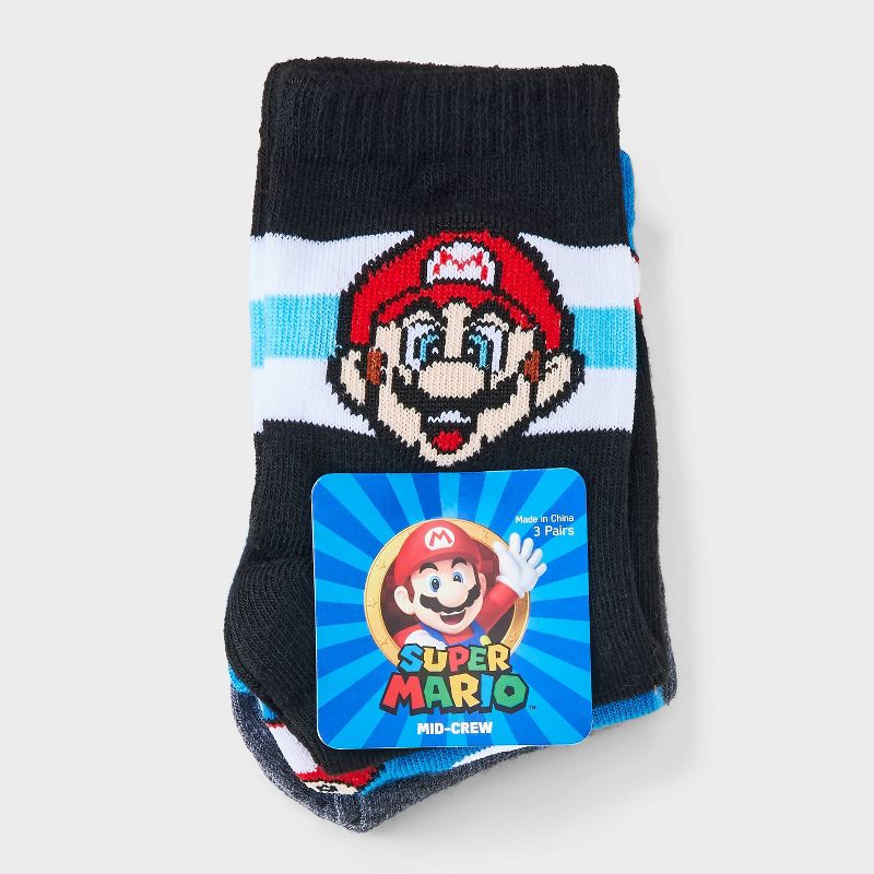 Boys&#39; Super Mario Crew Socks, 2 of 4