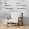 Nathan James Luciano Outdoor Accent Chair Linen White - 3 of 4