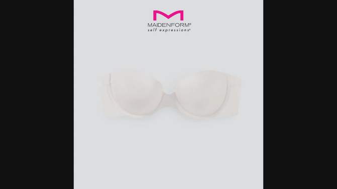 Maidenform Self Expressions Women's Side Smoothing Strapless Bra SE6900, 2 of 12, play video