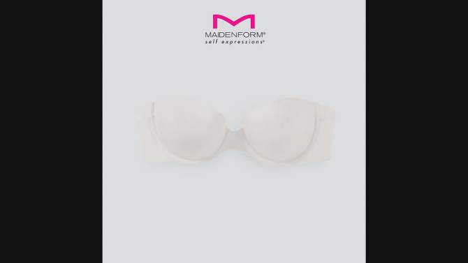 Maidenform Self Expressions Women's Side Smoothing Strapless Bra SE6900, 2 of 14, play video