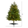 Nearly Natural 3-ft Washington Fir Artificial Christmas Tree with 50 Clear Lights - 2 of 4