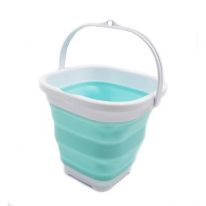 SAMMART 2.6L (0.68 Gallon) Super Mini Sqare Collapsible Plastic Bucket - 1 of 4