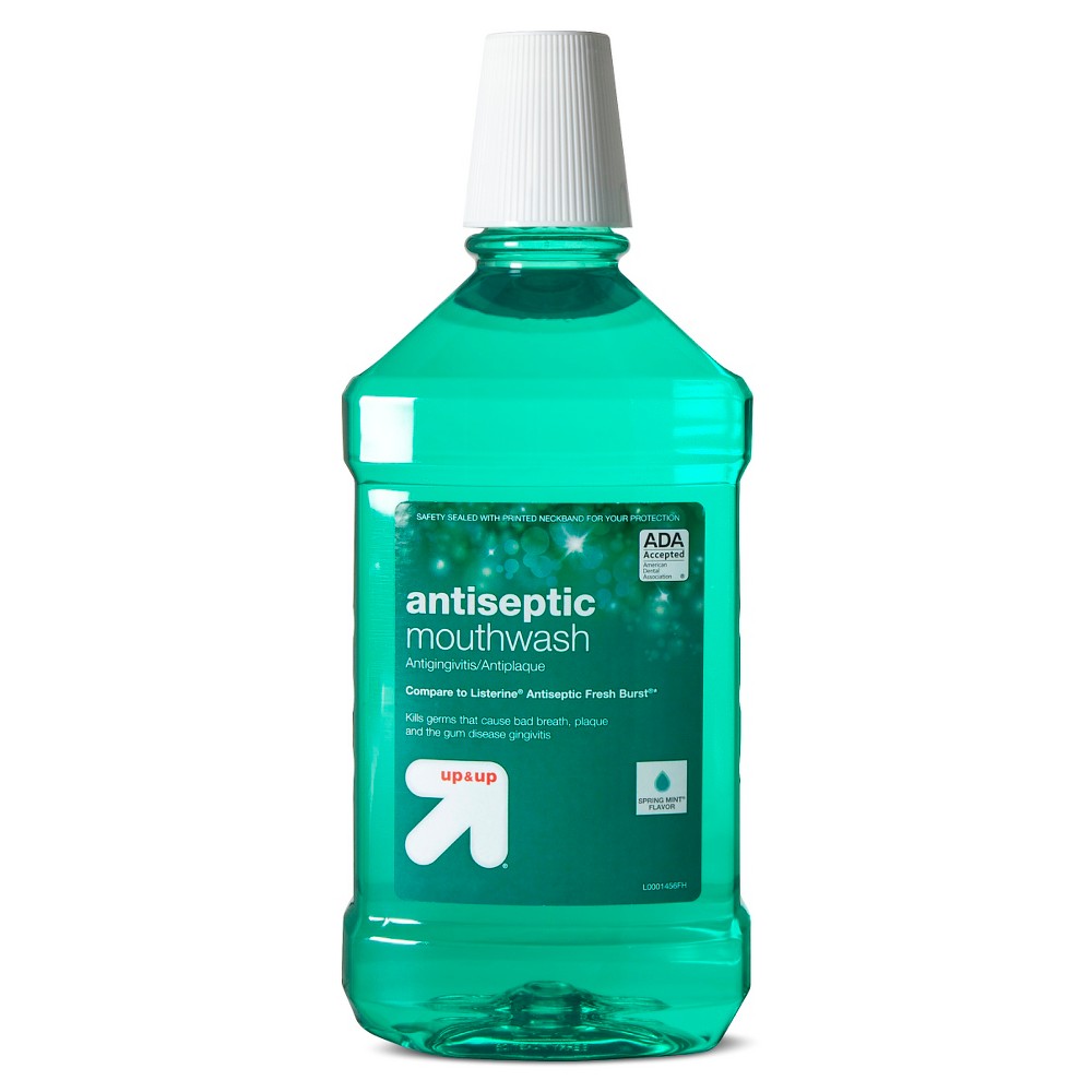 Antiseptic Mouthwash Green Mint - 50.7 fl oz - up & up 7 Count 