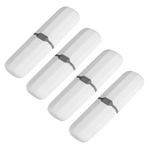 Unique Bargains Travel Outdoor Plastic Portable Toothbrush Holder 8 x 2.2 x 1.2 Inch 4 Pcs - 1 of 4
