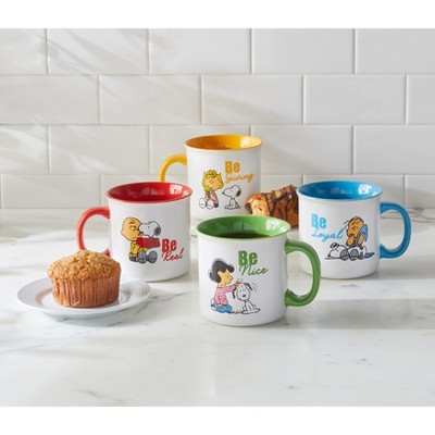 BrylaneHome Set Of 4 Peanuts Mugs