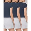 Spruce Fashion Set of 3 Women's Essential Summer High Stretch Performance Moisture-Wicking T-Shirts - 4 of 4