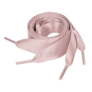 INSPIRE CHIC Women's Flat Ribbon Solid Color Sneakers Shoelaces 2 Pairs - 1 of 4