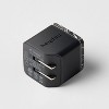 Dual Port USB-C and USB-A 25W Wall Charger - heyday™ Black Agate - 3 of 3