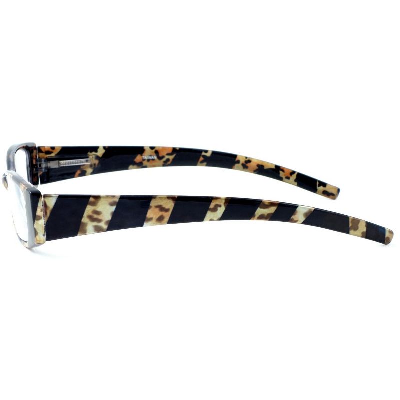 Calabria 760 Animal Print Reading Glasses with Matching Case (Gold, 1.50), 4 of 8
