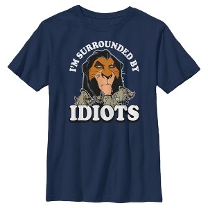 Boy's Lion King Scar I'm Surrounded By Idiots T-Shirt - 1 of 4