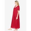 Only Necessities Long Silky Lace-Trim Gown - 4 of 4