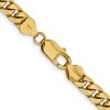 Black Bow Jewelry 6.25mm, 14k Yellow Gold, Miami Cuban (Curb) Chain Necklace - 4 of 4