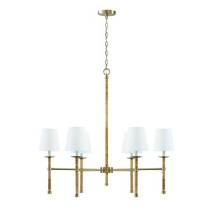 Capital Lighting Tulum 6 - Light Chandelier in  Matte Brass - 1 of 4