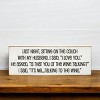 Slickblue Funny Wine Quote Sign, 3.5x10 Knotty Pine Plaque, Rustic Shelf or Wall Decor, Multiple Colors - 2 of 3