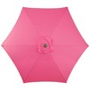 Northlight 7.5' Outdoor Patio Market Umbrella with Hand Crank - Pink - 3 of 4