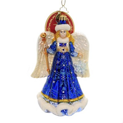 Christopher Radko 6.75" Snow Angel Ornament Princess Queen  -  Tree Ornaments